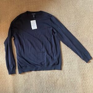 LandsEnd navy blue sweater with tags